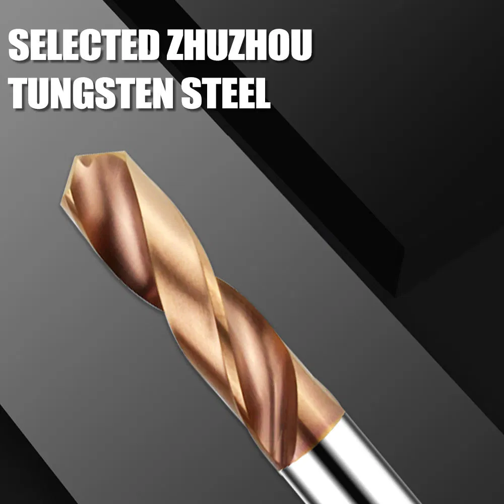 HRC45/55/65 Twist Drill Bit Coated Straight Shank Tungsten Steel Carbide CNC Metalstainless Steel
