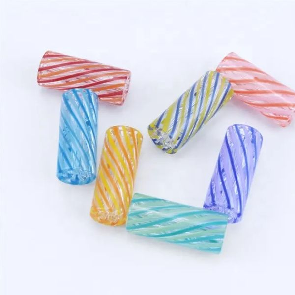 Custom Logo Multicolour 6 Holes Glass Tips