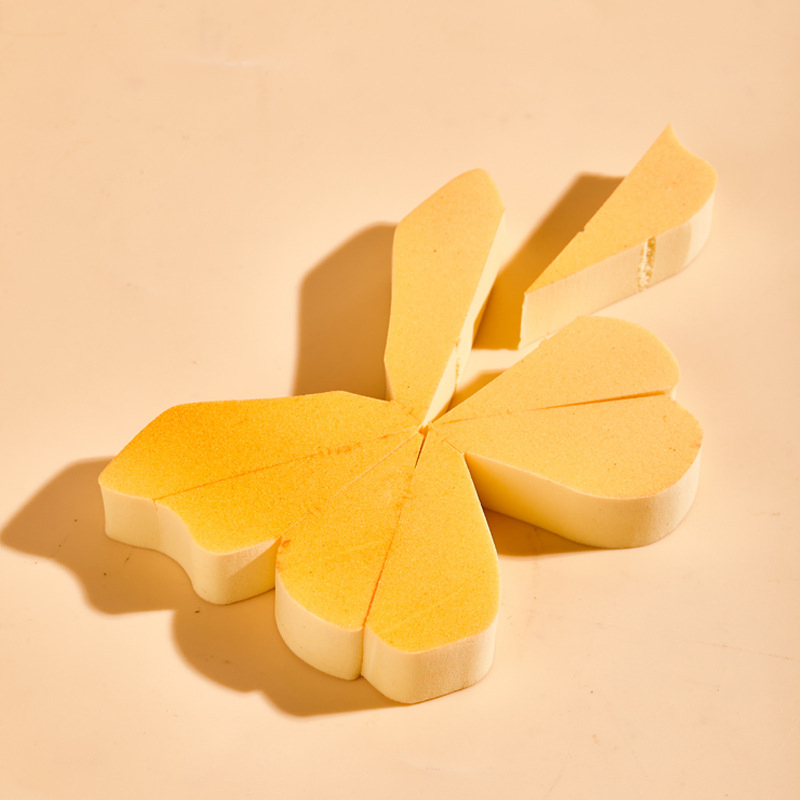 Wholesale Non Latex Gradient Butterfly Powder Puff