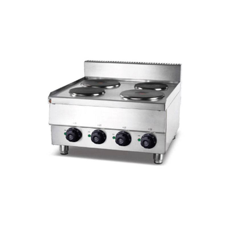 L6017f Stainless Steel 4 (2/6) Burner Electric Induction Cooker Commercial Countertop 4 (2/6) Burner Electric Cooking Stove Kitchen Equipment