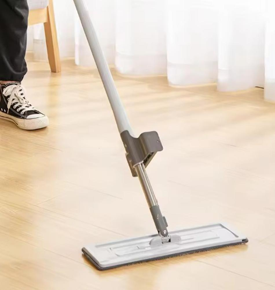 Вращающаяся плоская швабра с микрофиброй для пола