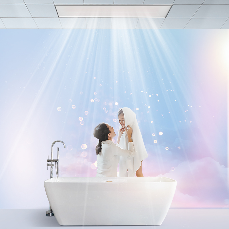 1600W Fast Heat Carbon Fiber Ceramic Glass Heater for Bathroom