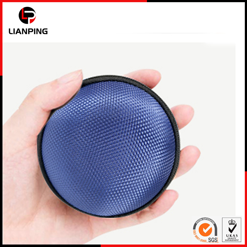 Durable Zipper Shockproof Storage Earphone EVA Case with Mesh Pocket