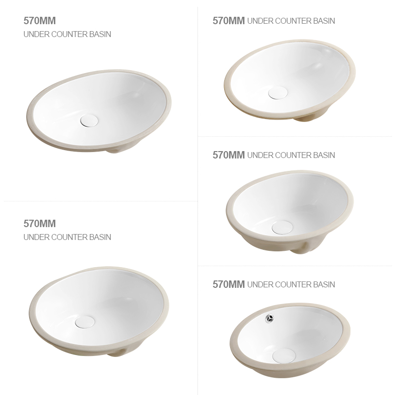 Раковина под столешницу овальная для ванной