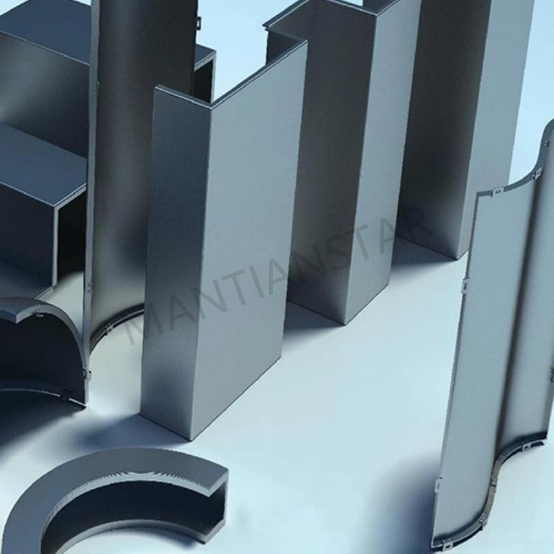 Factory Custom Metal Exterior Veneer Facade Curtain Wall Cladding Panel Curved Ceilings Aluminum Veneer