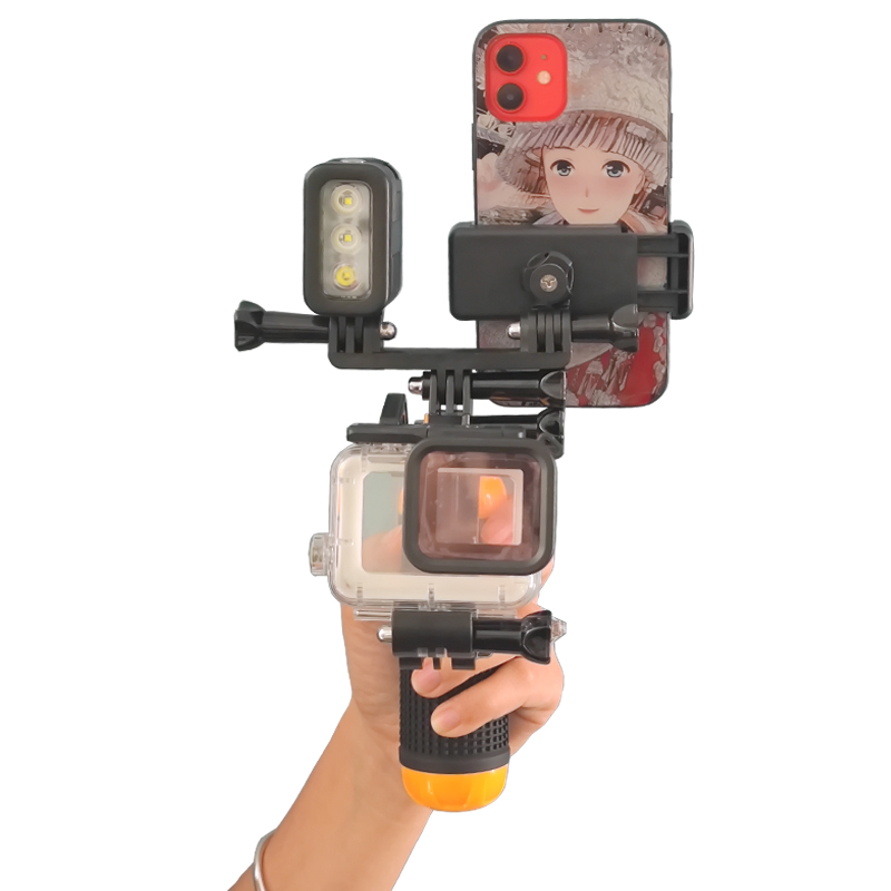 Waterproof Diving Fill Light Set for Gopro Floating Rod/Holder Action Camera Accessories