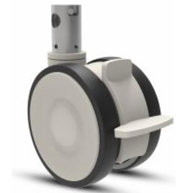Medical Nylon Twin Wheel Pin Caster, Low Height