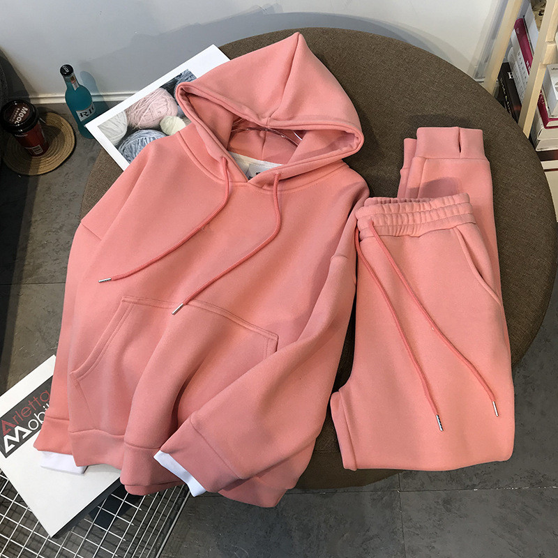 Костюм спортивный женский зимний флисовый толстовка и брюки