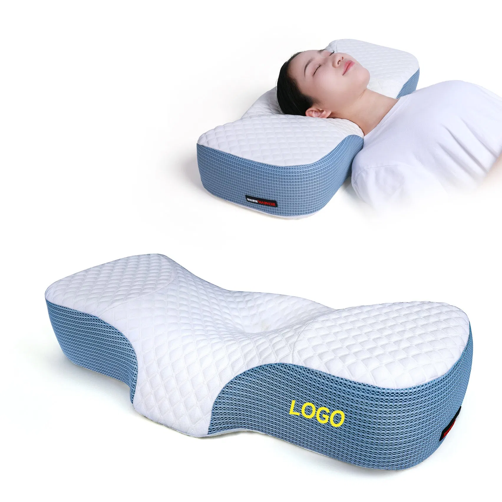 China Factory Slow Rebound Memory Foam Pillows Neck Pillow Bed Pillow for Sleeping Ergonomic Cervical Pillow for Neck and Shoulder Pain Relief