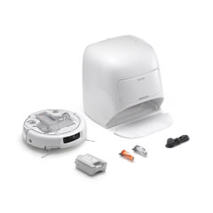 DJ Romo a Robot Vacuum Cleaner Home Surveying and Mapping 200 Days Battery Life Automatic Emptying Station 25000PA Powerful Suction Household Pet Carpet Floor