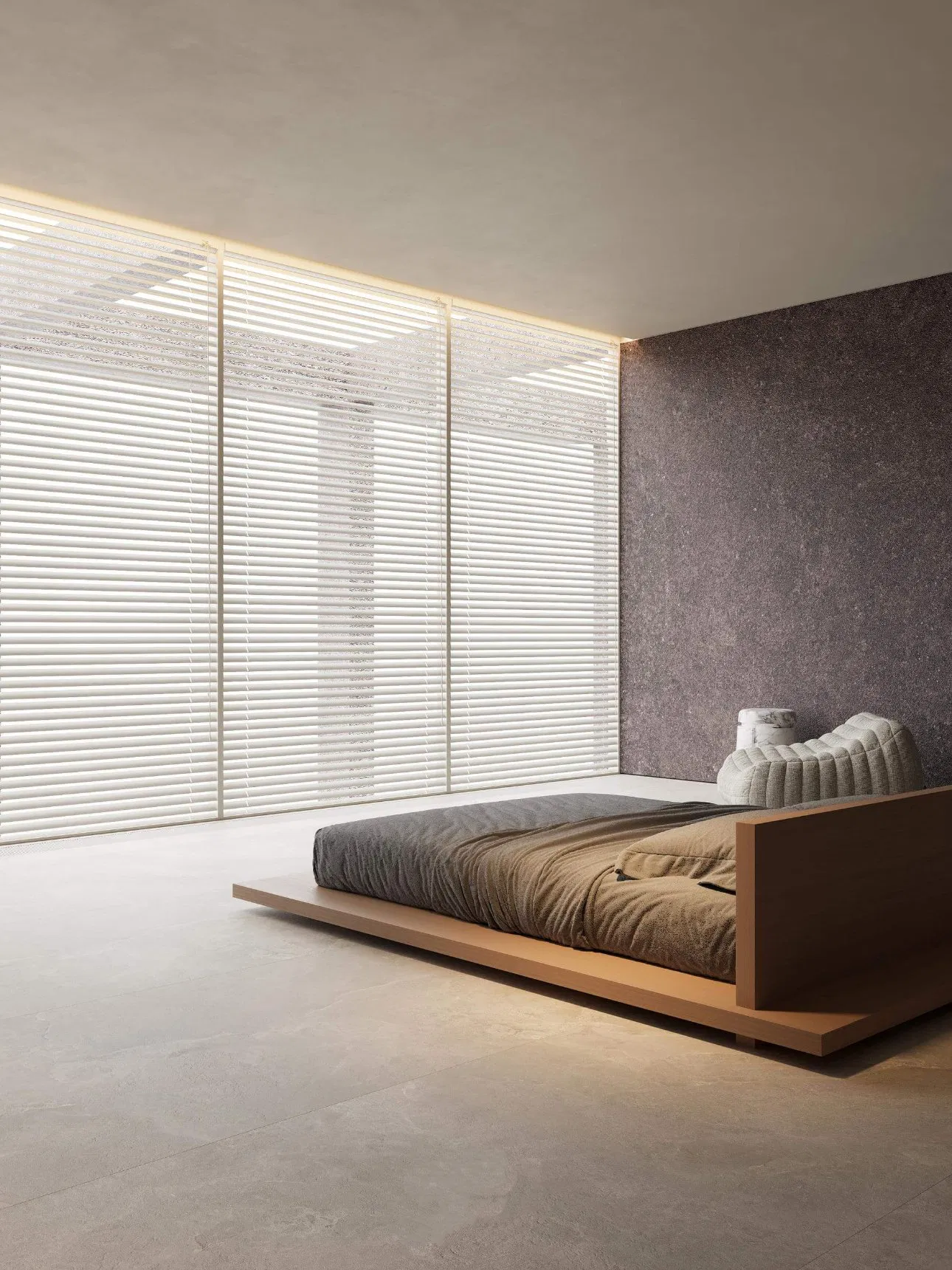 600*1200 mm Grey Color 10 Faces Porcelain Ceramic Matt Wall and Floor Tiles with Anti-Slip