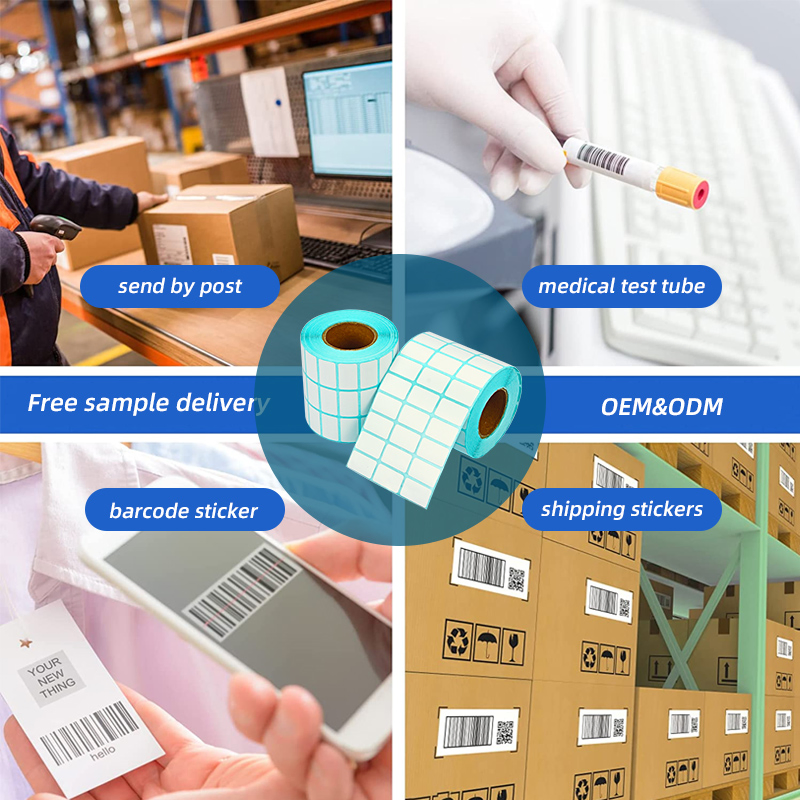 Customized Direct Thermal Label 4"X6'' Address Shipping Logistic List Print Paper Label