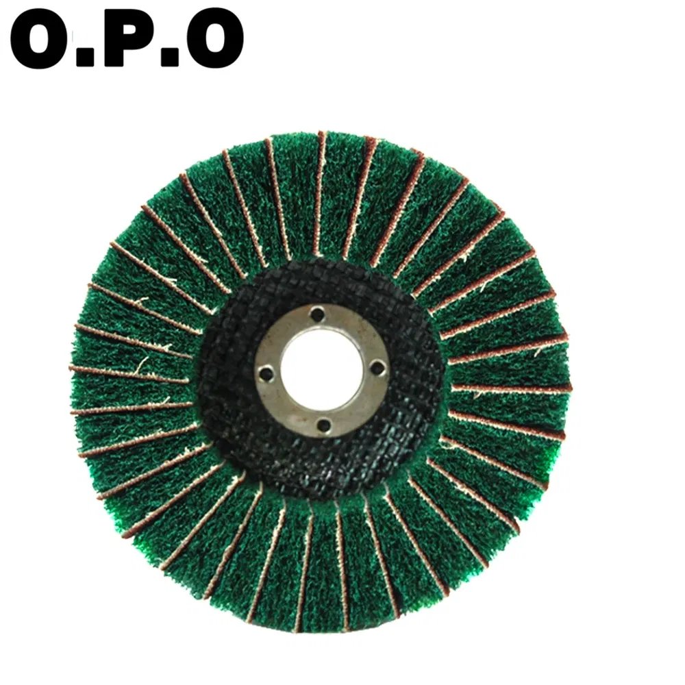 Industrial 4.5 Inch 115mm Grinding Scouring Pad Flat Emery Cloth Wheel Abrasive Disc for Metal Surface Treatment