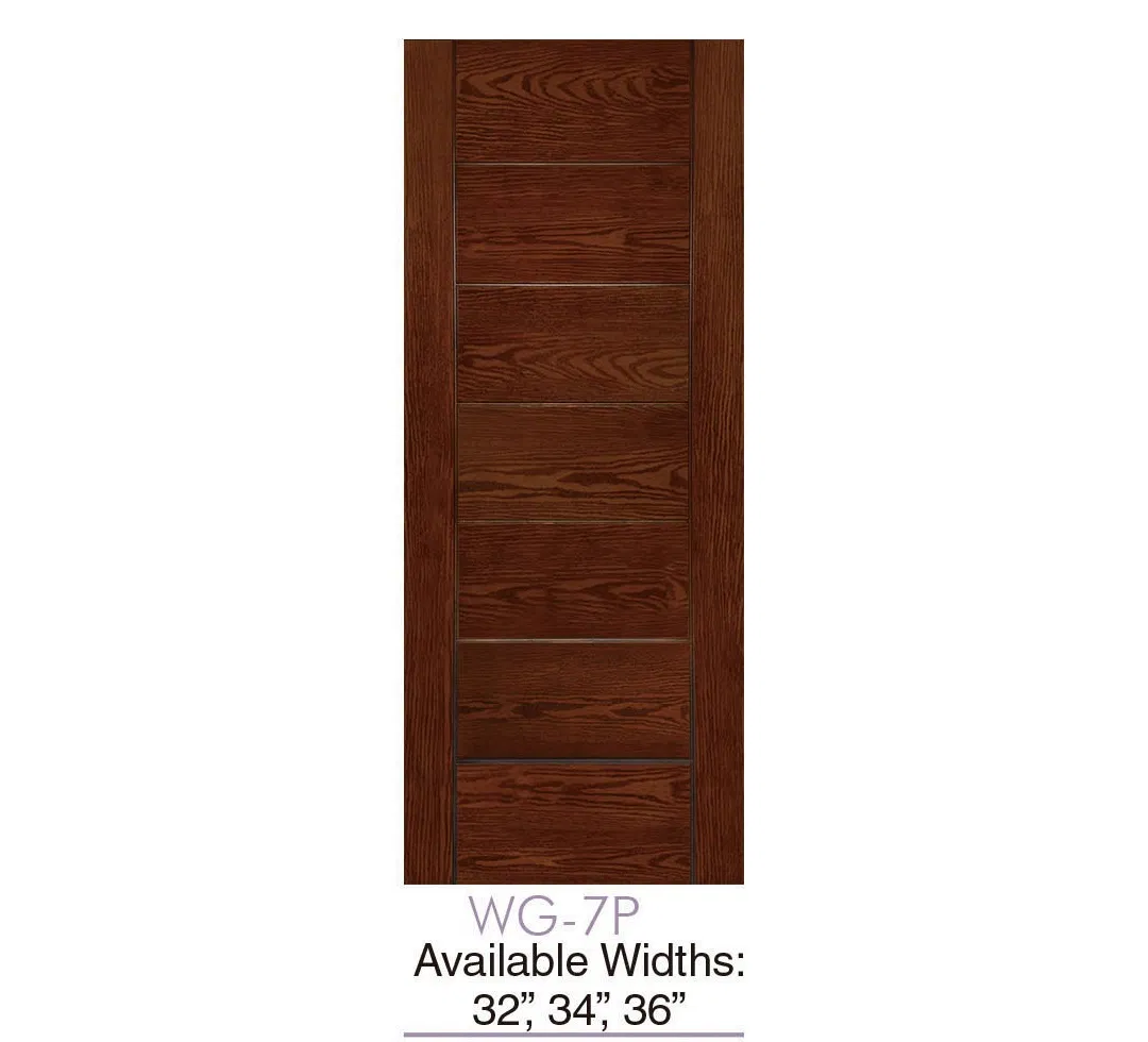China Manufacturer Wholesale Fiberglass Door with Woodgrain for House