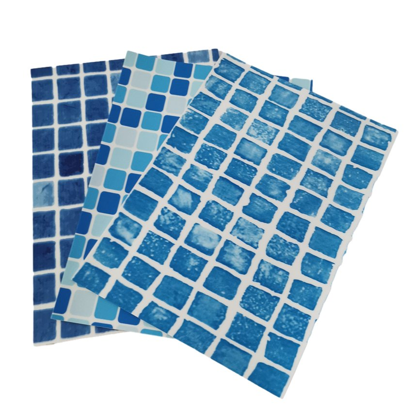 Re-Cut Mosaic Color PVC Coating Water Retention Vinyl Liner for Concrete Swim Pool