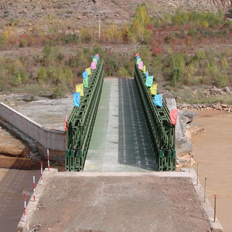 Top Notch Quick Assembly Flexible Bailey Steel Bridge Modern Design