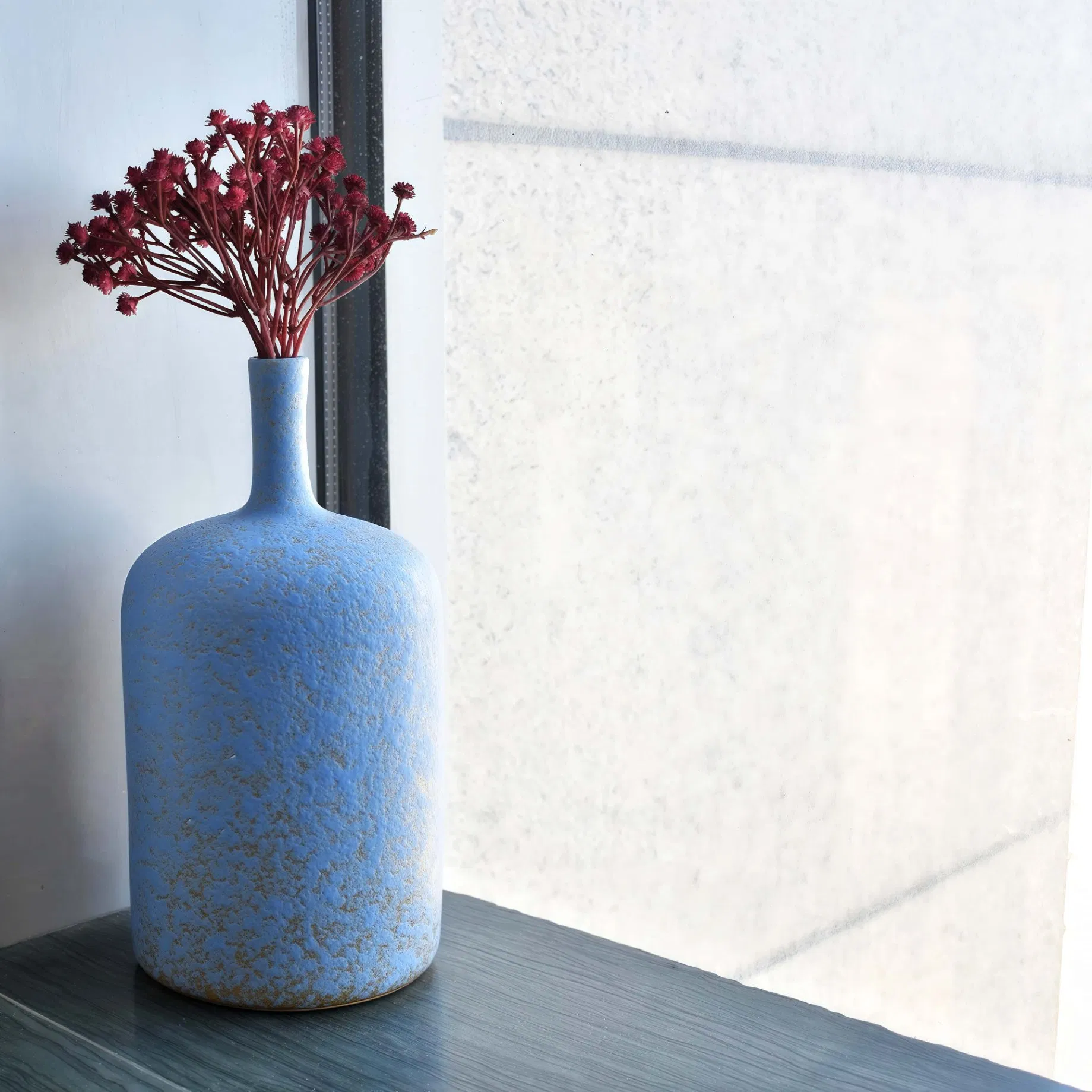 Factory Direct Sale China Dehua Porcelain Bud Vases Ceramic Vase Home Decor Luxury Nordic Flower Vases for Hotel