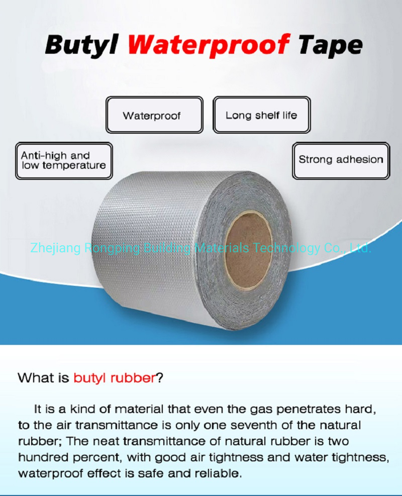 High Quality Heat Resistant Adhesive Aluminum Foil Economical Materials Self Adhesive Asphalt Blanket Butyl Tape