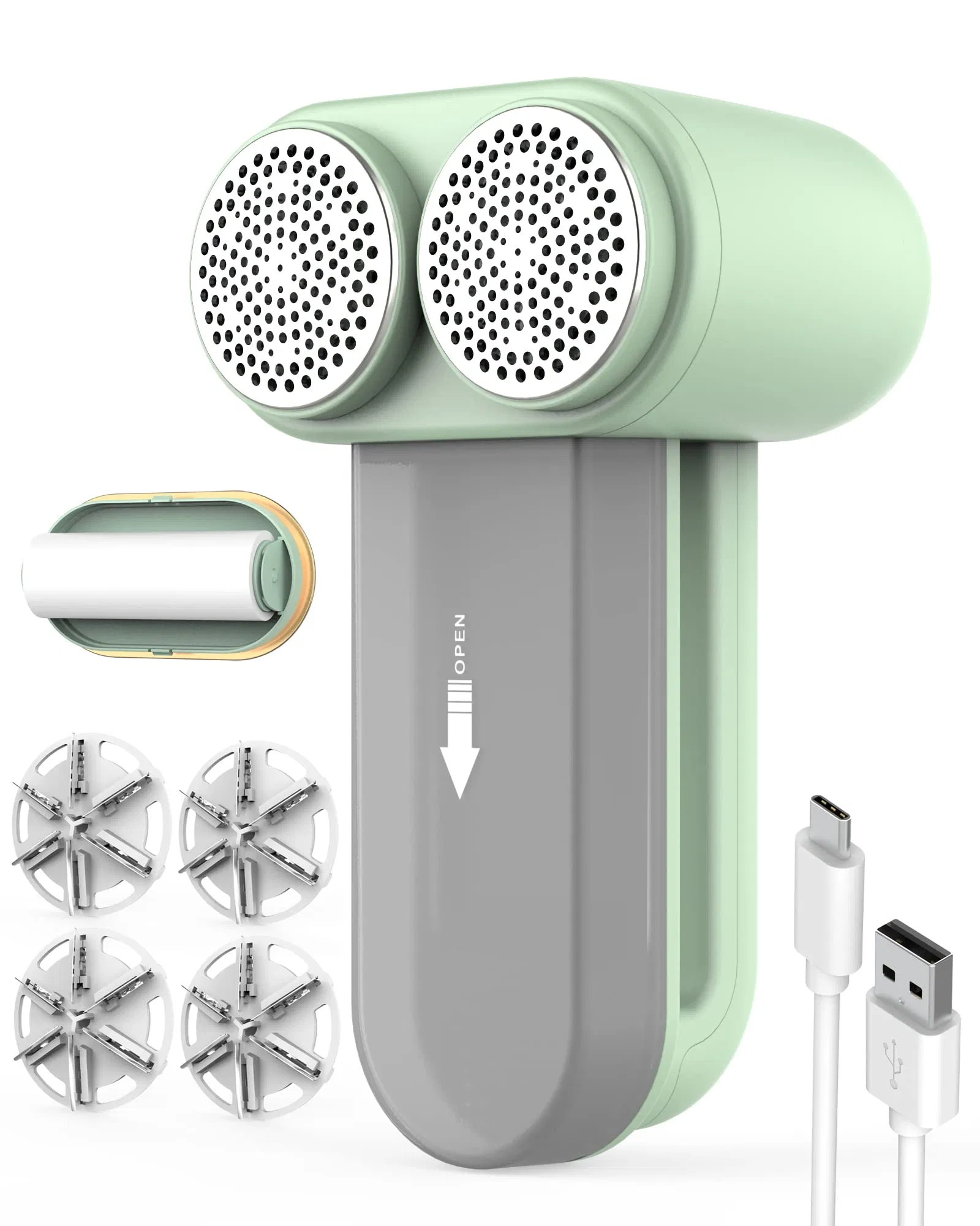 Fuzz Fabric Shaver Rechargeable Electric Sweater-Shaver Clothing Defuzzer Furniture Pilling Lint Remover