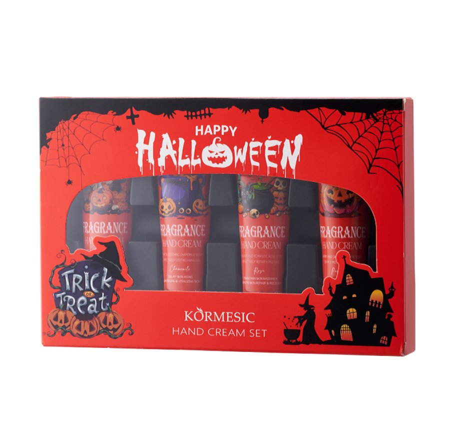 Mini and Natural Hands Soft Lotion Halloween Fragrance Hand Cream Christmas Hand Cream Moisturizing Hand Cream Whitening Halloween Hand Cream Set for Gift