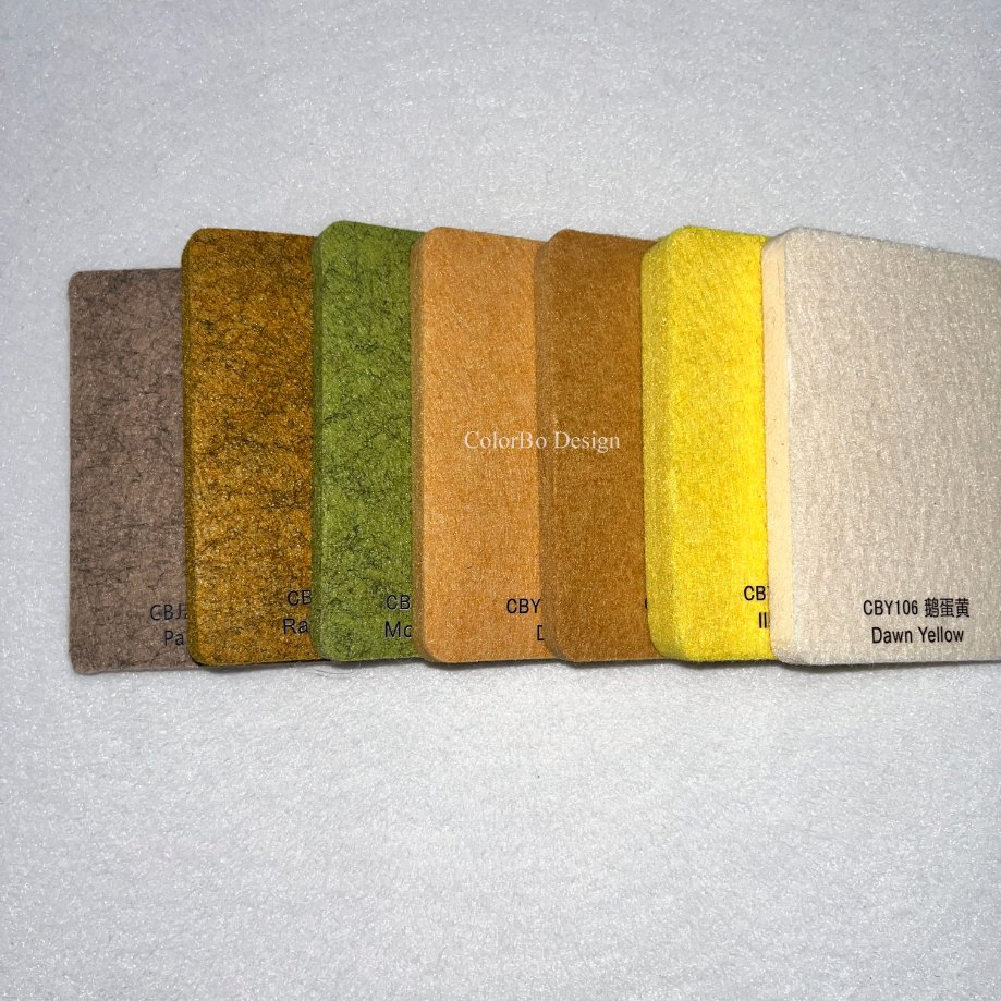 Fire Resistant Sound Polyester Absorbing Felt Panels Board