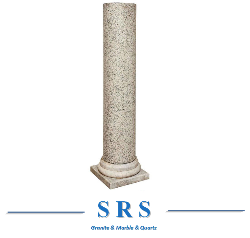 Natural Marble & Granite Stone Columns for Hotel/Villa/Shopping Mall/Infrastructual Projects Decoration