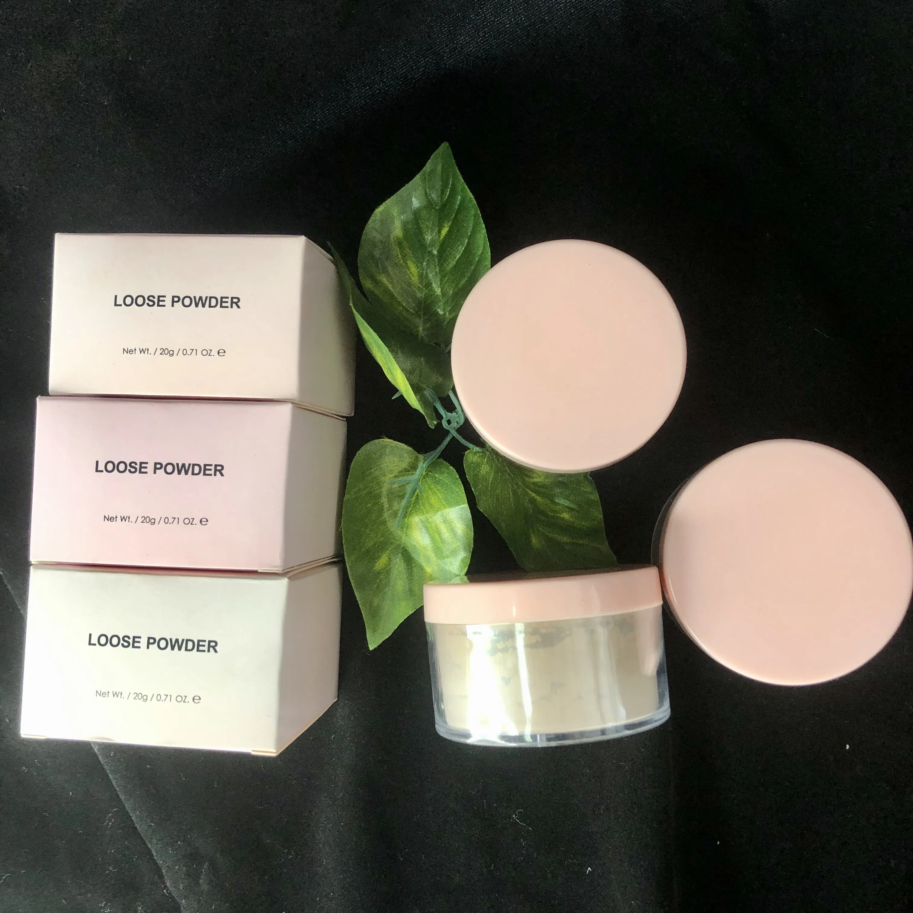 Wholesale 80g Long Lasting Oil Control Face Concealer Setting Powder with Powder Puff Polvo Fijadorbu