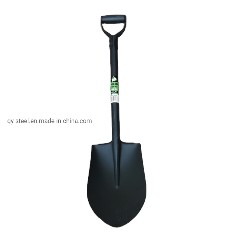 Y Type Grip Wooden Handle Round Point Shovel Gerden Tool Farming Tool