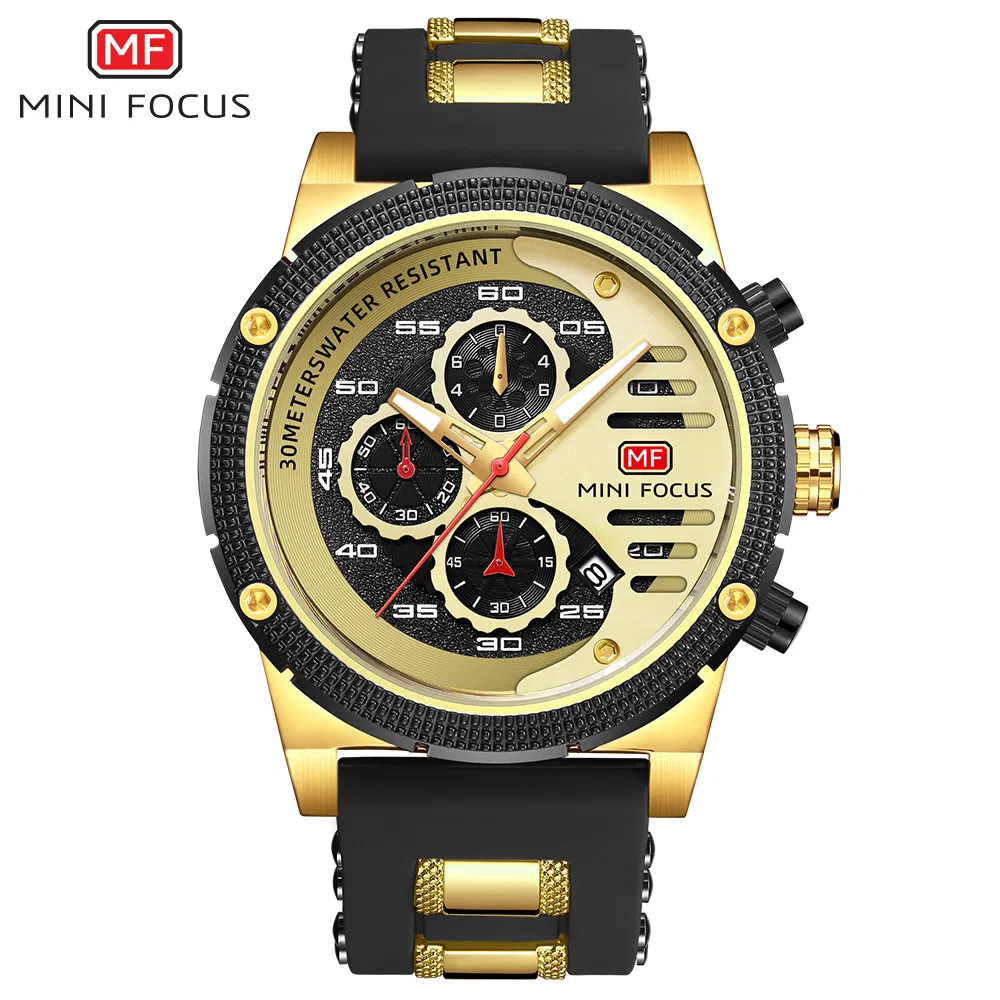 Mini Focus Silicone Band Men's Fashion Quartz Watch