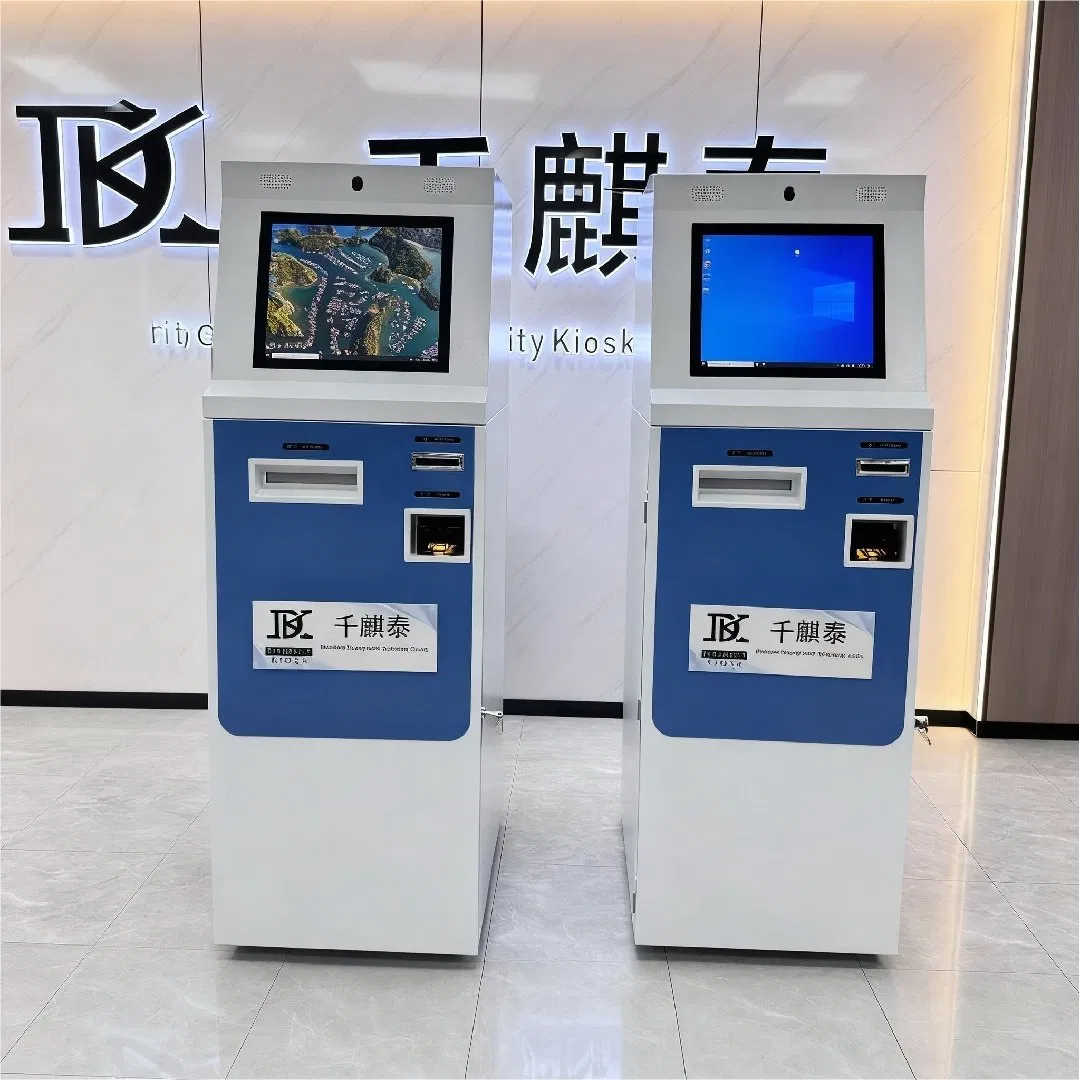 7/24 Hours Automatic Self Service ATM Kiosks Touch Screen Cash Deposit and Withdraw Machine