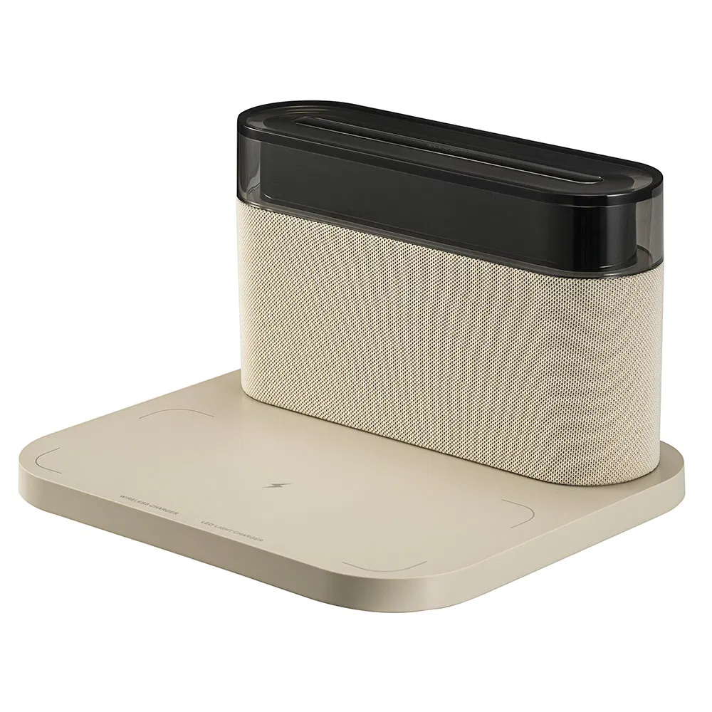 Five-in-One Bluetooth Audio Mobile Phone Wireless Charging Innovative Home Bed with Clock Speaker