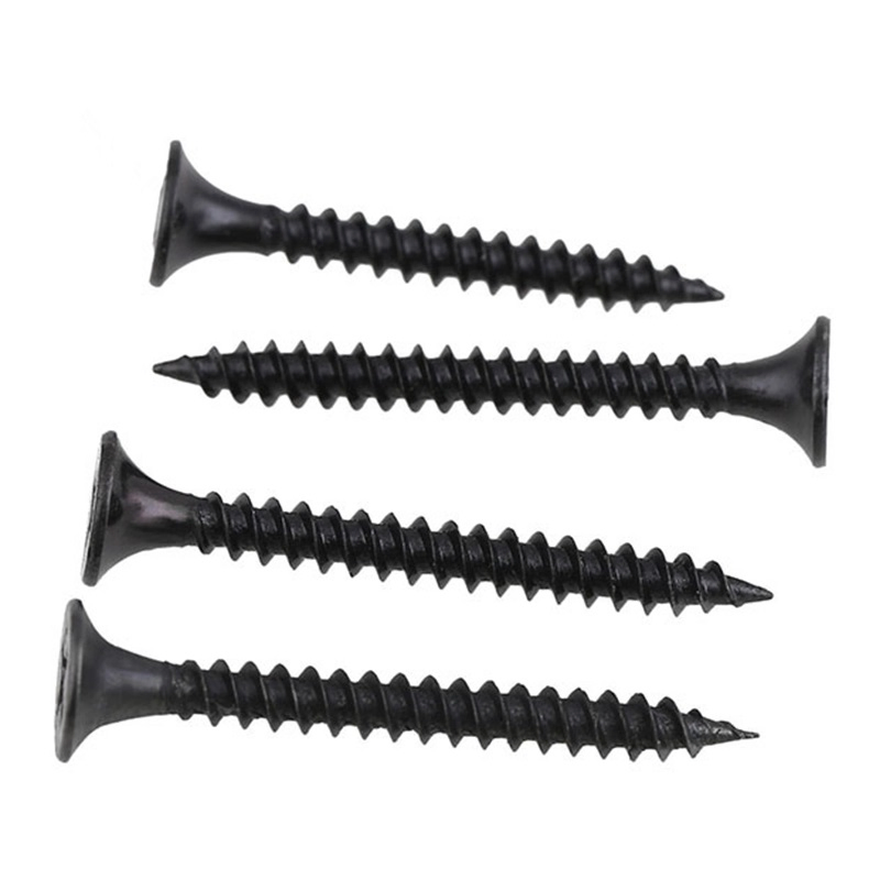 Саморезы для гипсокартона по металлу, черные, фосфатированные