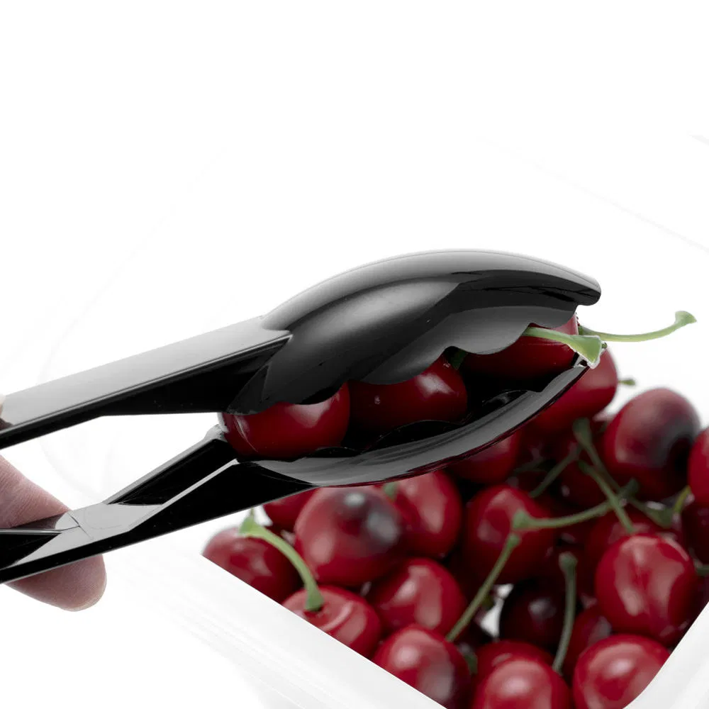 Wholesale Durable Food Tongs Ice Salad Tongs Black Kitchen Tong