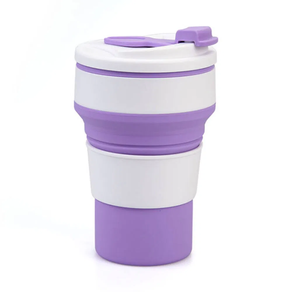 Складная силиконовая кружка для путешествий, 350 мл