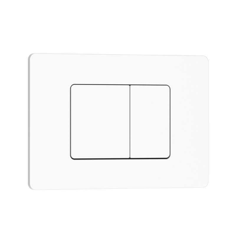 304 Stainless Steel White Concealed Tank Toilet Control Panel