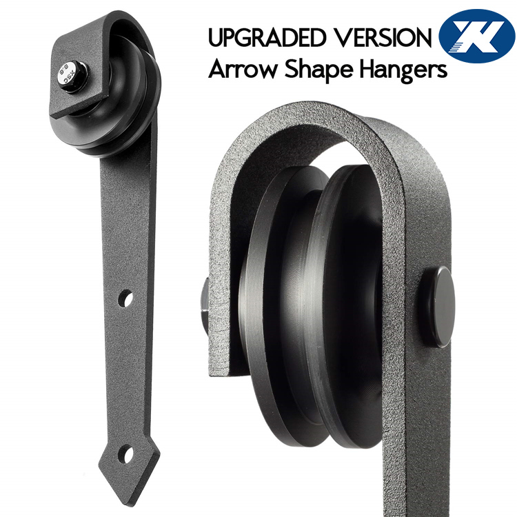 6.6 Feet Rail Hanging Sliding Single Barn Door Hardware Kits