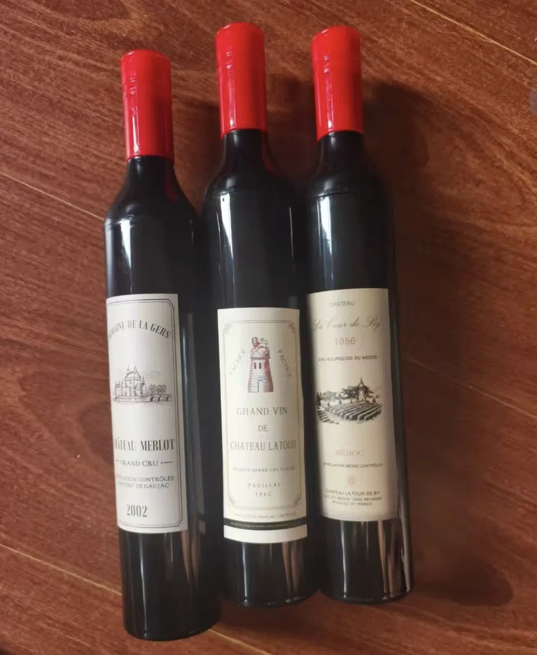 Зонт-бутылка трехсложный с рекламой для промоподарков