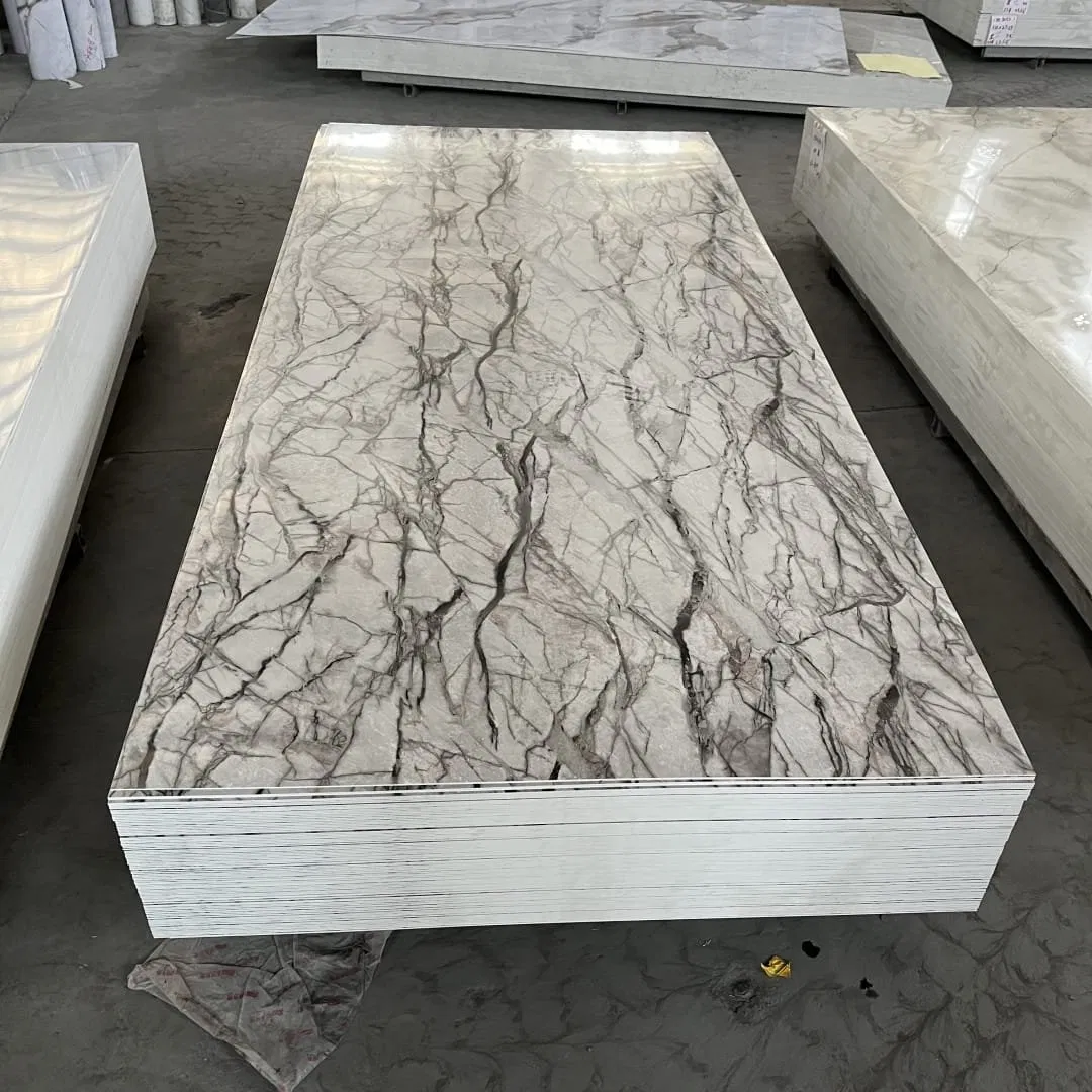 Customized UV Board PVC Marble Sheet Wall Panel for Indoor Decor