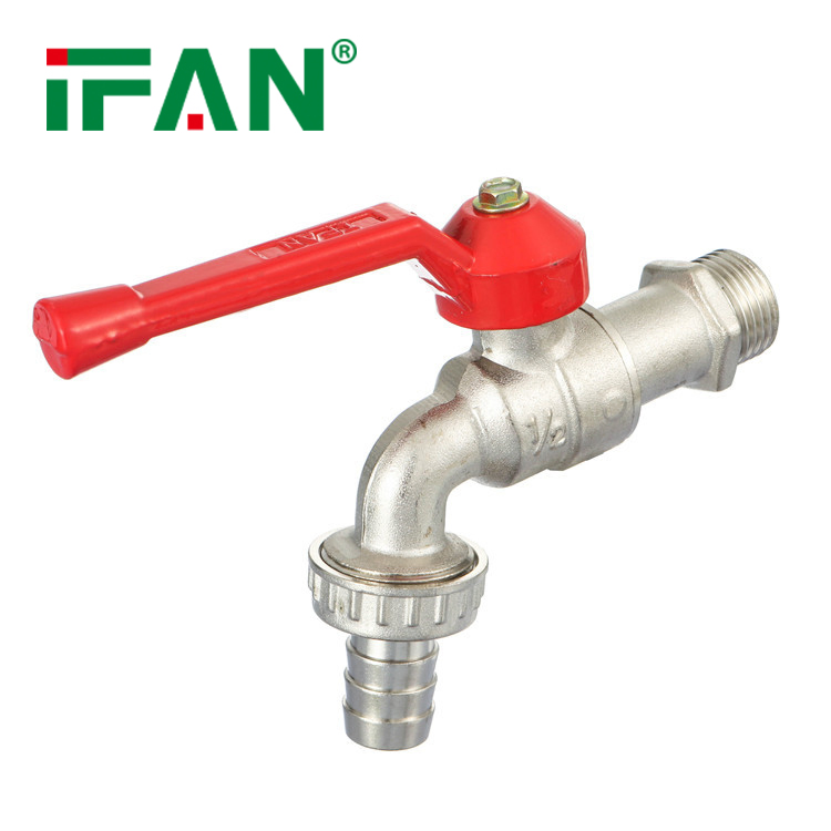 Ifan OEM ODM Plumbing Material Water Tap Silver Bibcock Brass Garden Faucet