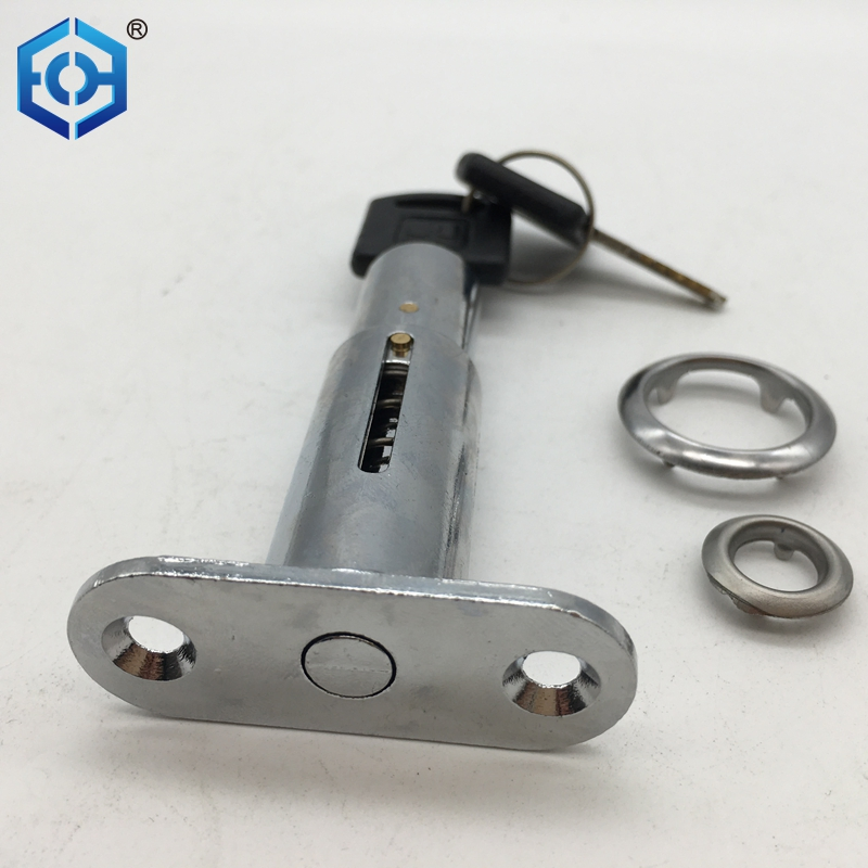 Wholesale Cabinet Wooden Door Flange Fixed Zinc Alloy Sliding Door Lock