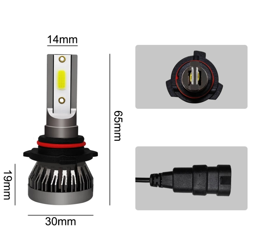 Мини-противотуманная лампа LED 30W 6000K H19/H18/H16