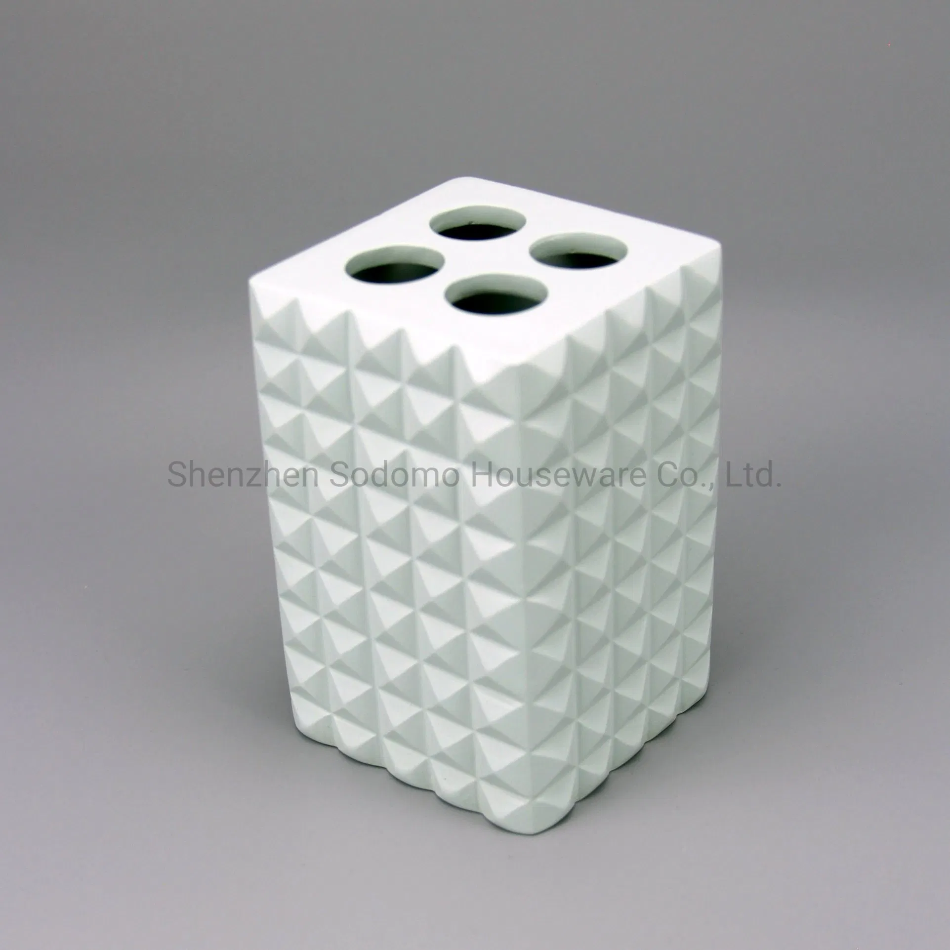 Popular Europe Style Polyresin Toothbrush Holder (BP1422-CDE)