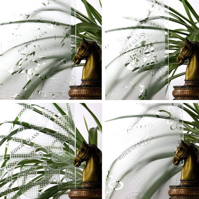 My Test Deep Acid-Etched Glass