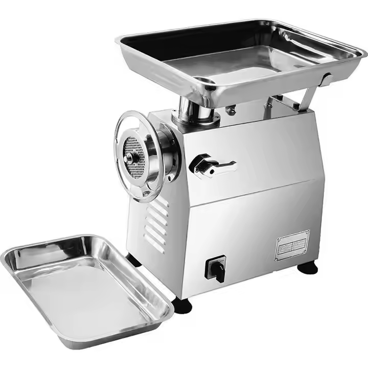 Efficient Meat Mincer and Grinder with Gear Transmission for Home Use
