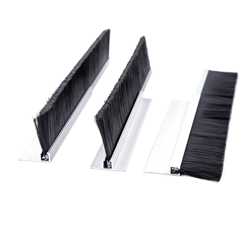 OEM Long Brush Sealing Weather Strip Brush Hf Type Aluminum Alloy Strip Brush Cabinet Brush