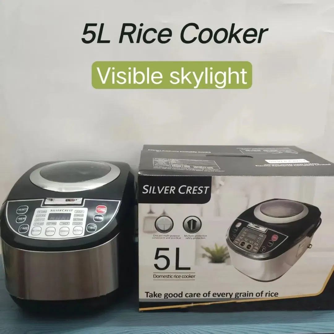 5L Smart Intelligent Visual Glass Windnow Rice Cooker Digital Multi Functional Multi Cooker Good High Quality Non-Stick electric Rice Cooker