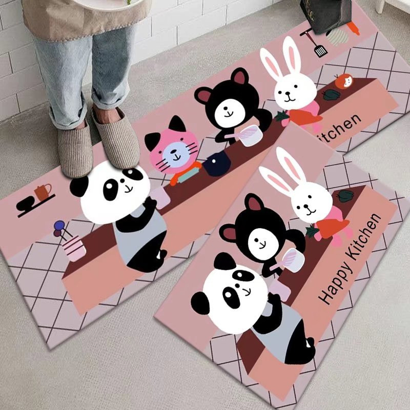Customizable Non-Slip Waterproof Polyester Foot Mat for Household