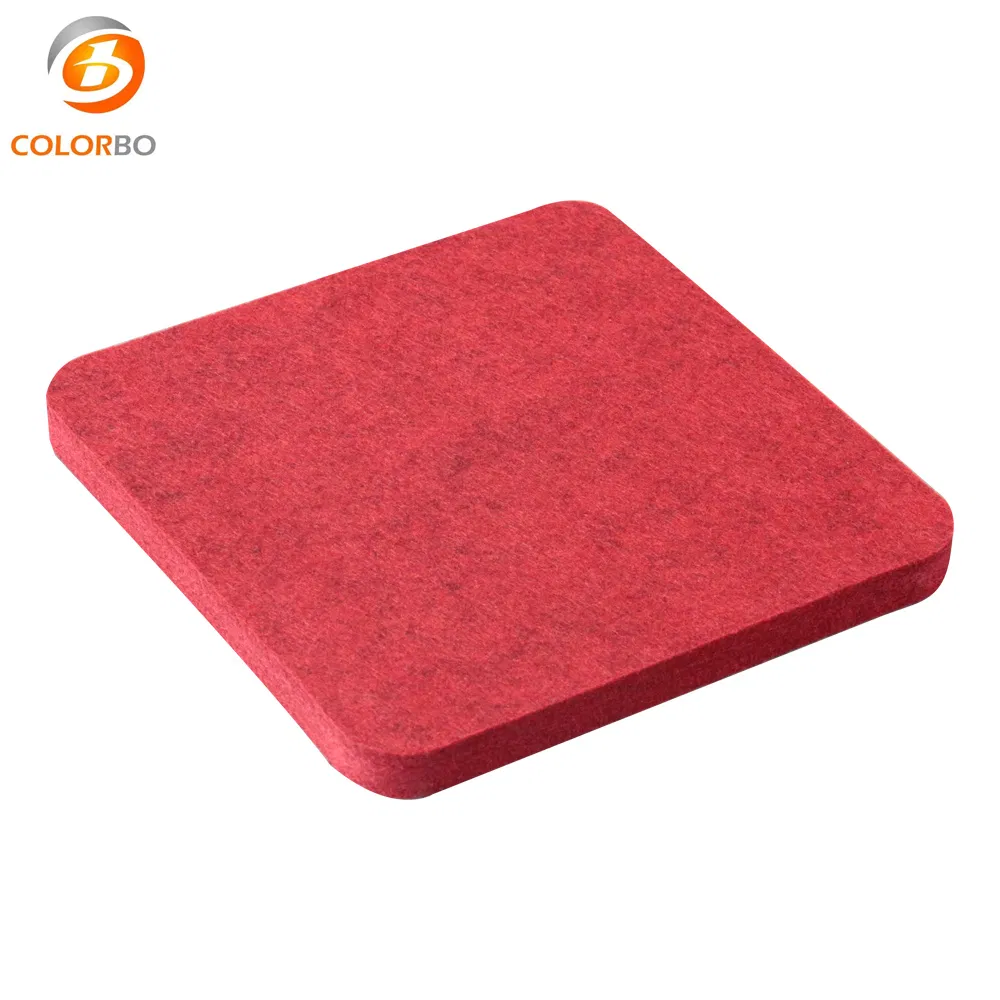 3D Print Wall Tiles CBB20 Ruby Red Decoration Sound Absorption Material Wall 9mm Panel