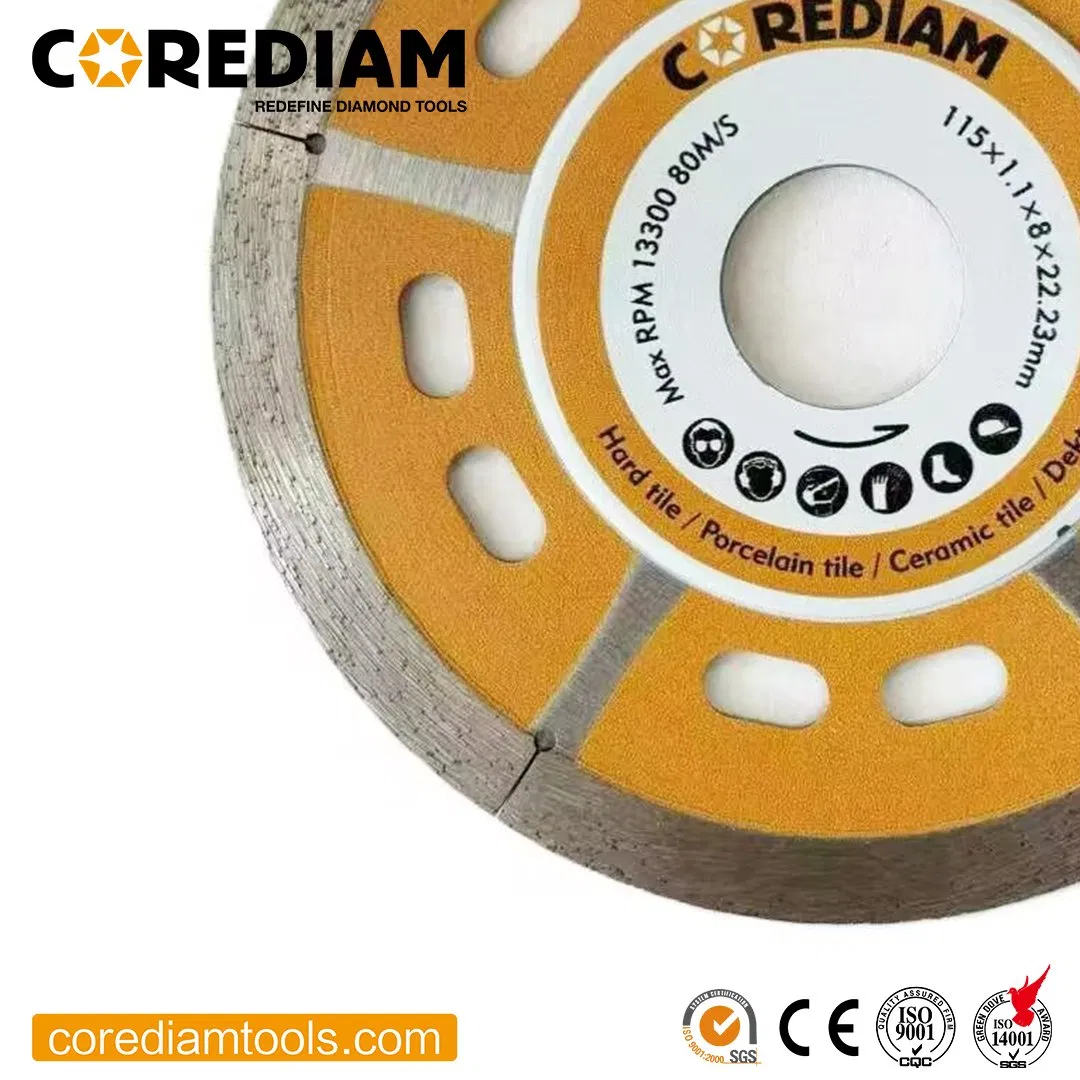 4.5 Inch (115mm) Sinter Hot-Pressed Super Thin Tile Saw Blade /Diamond Tool