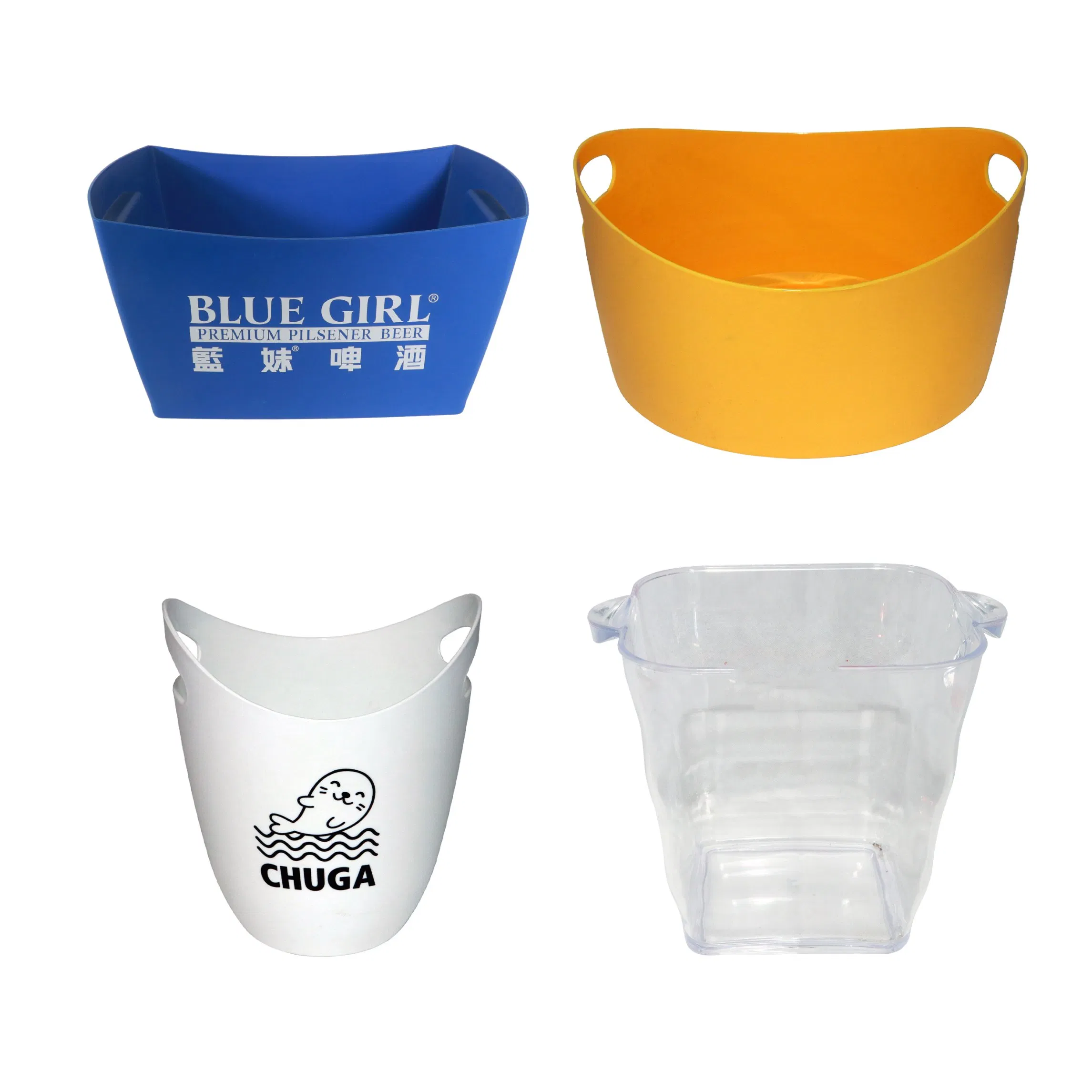 One-Stop Service Elegant Shape Durable Strong Sturdy Material 5L 10L Large Plastic Ice Bucket for Oland Brewery Oland Export Ale
